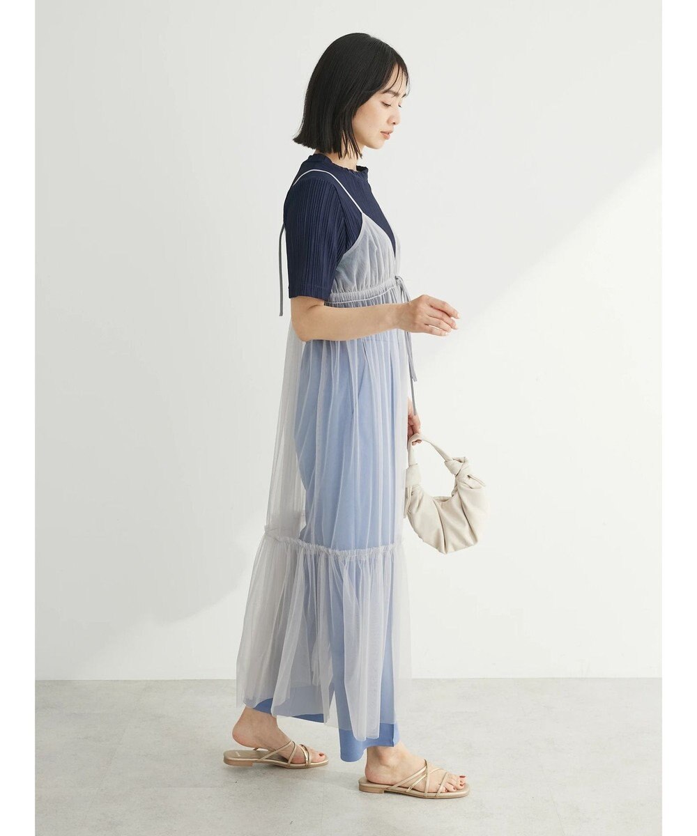 Green Parks プリーツ５分袖プルオーバー 