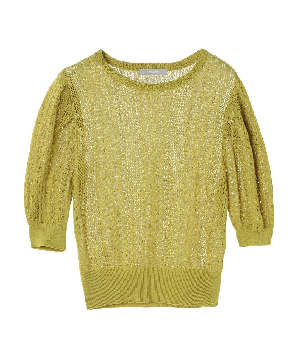 Green Parks ａ．透かし柄ニットプルオーバー 