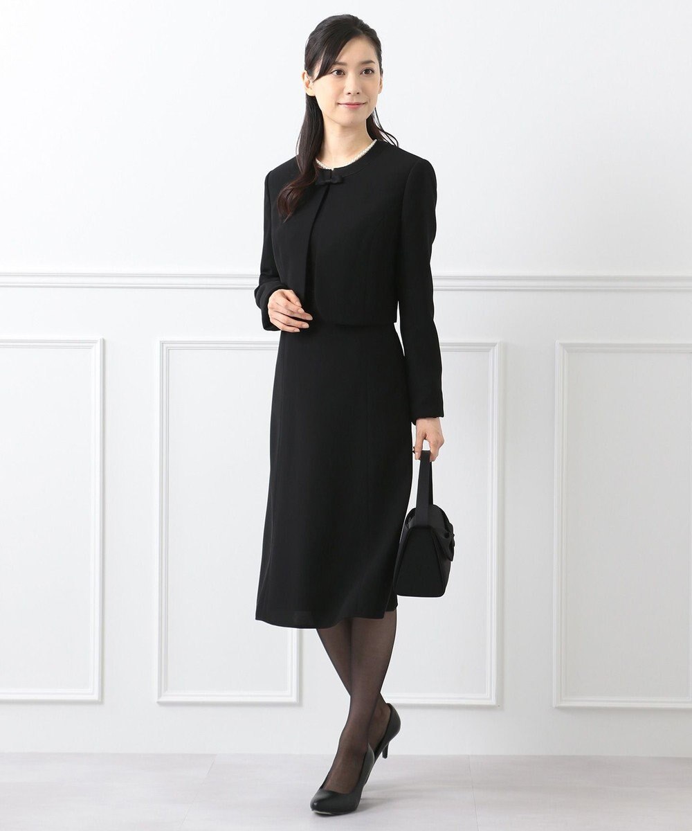 組曲 NOIR モランナ経二重 ジャケット+ワンピース 