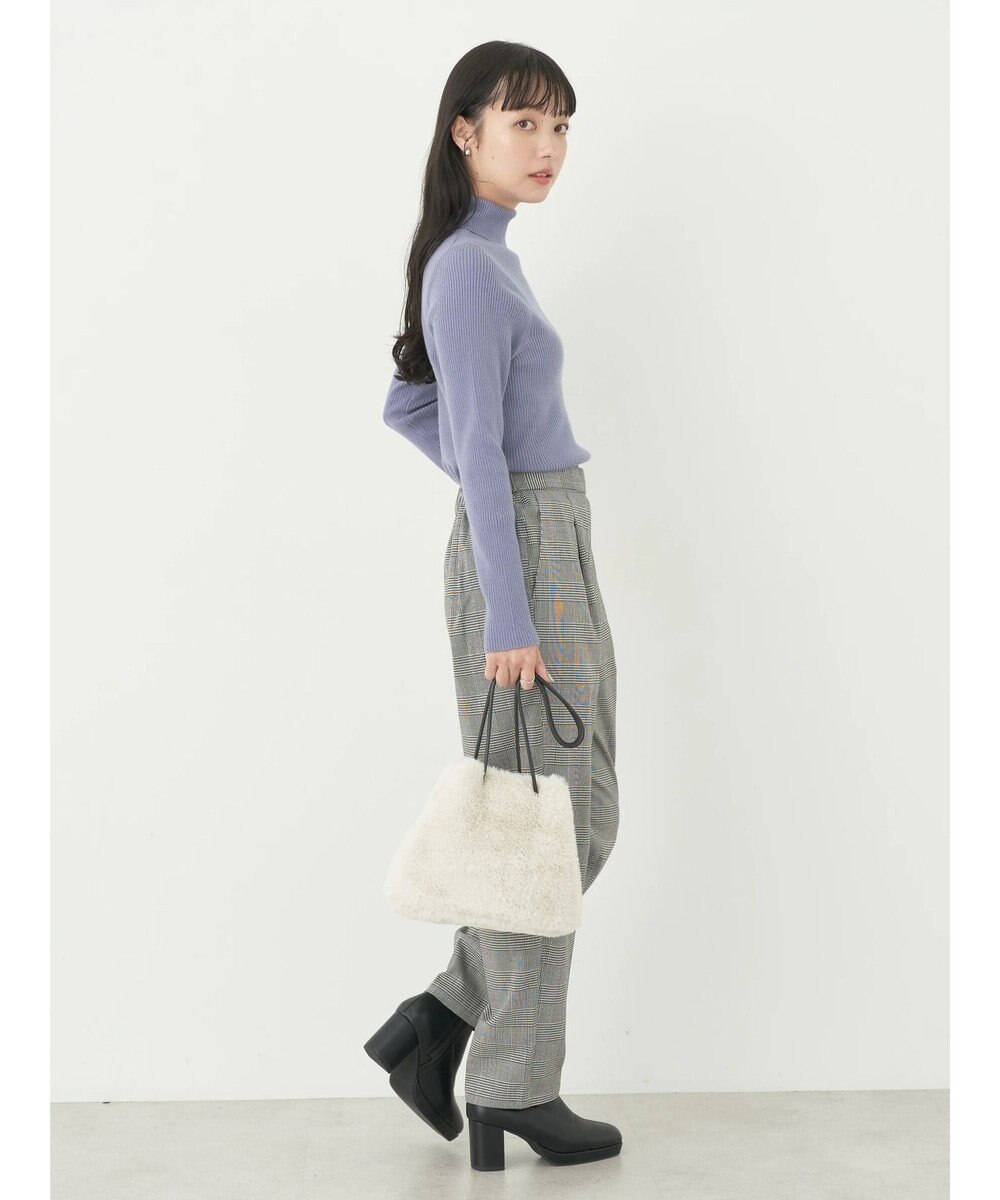 earth music&ecology やわらかタッチリブタートルネックプルオーバー 