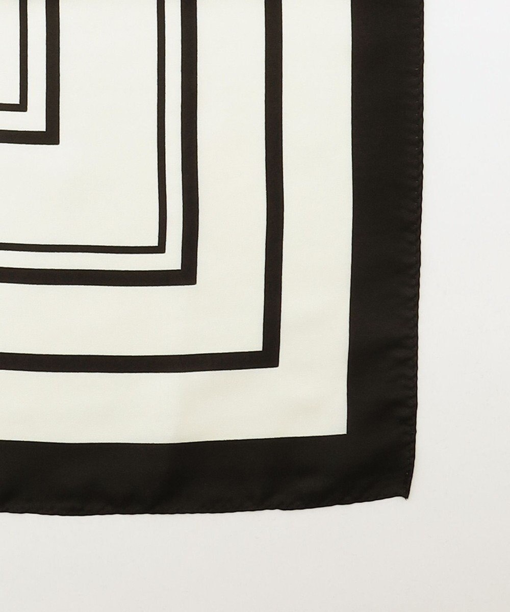 ICB BOXストライプパターンスカーフ 