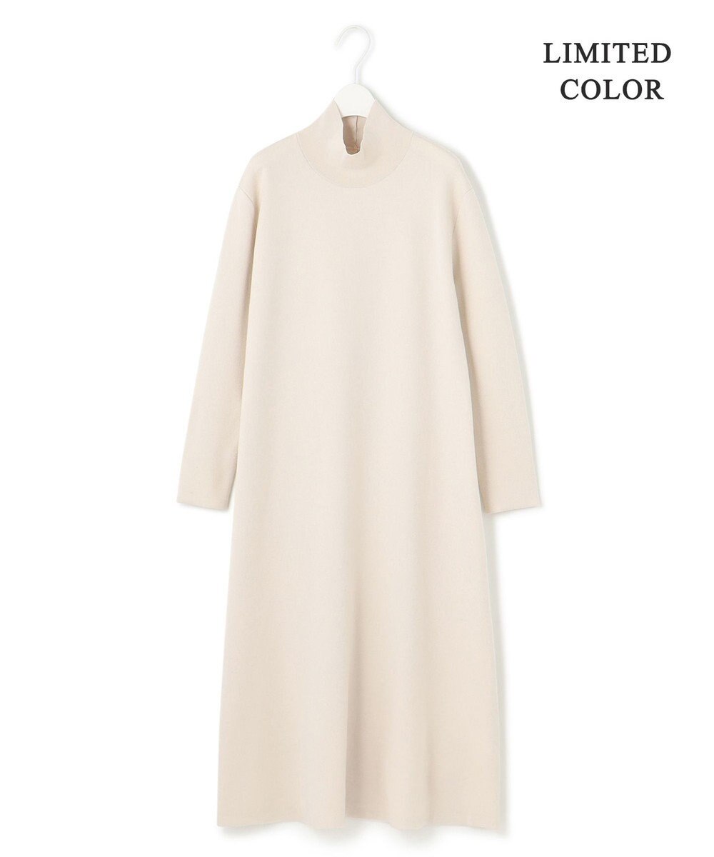 ICB ウールブレンドスムース ハイネックワンピース 