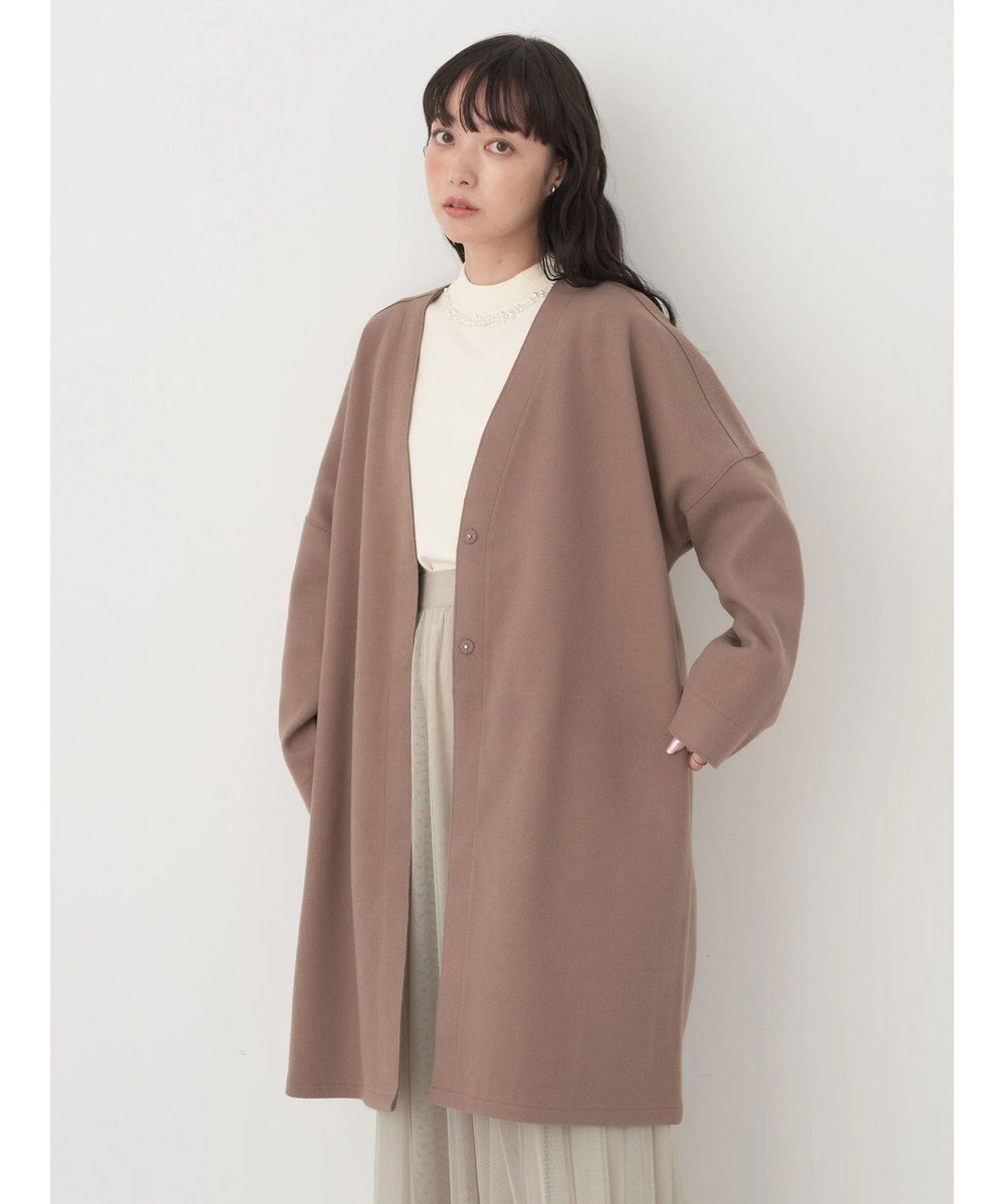 earth music&ecology 圧縮風ポンチコーディガン 