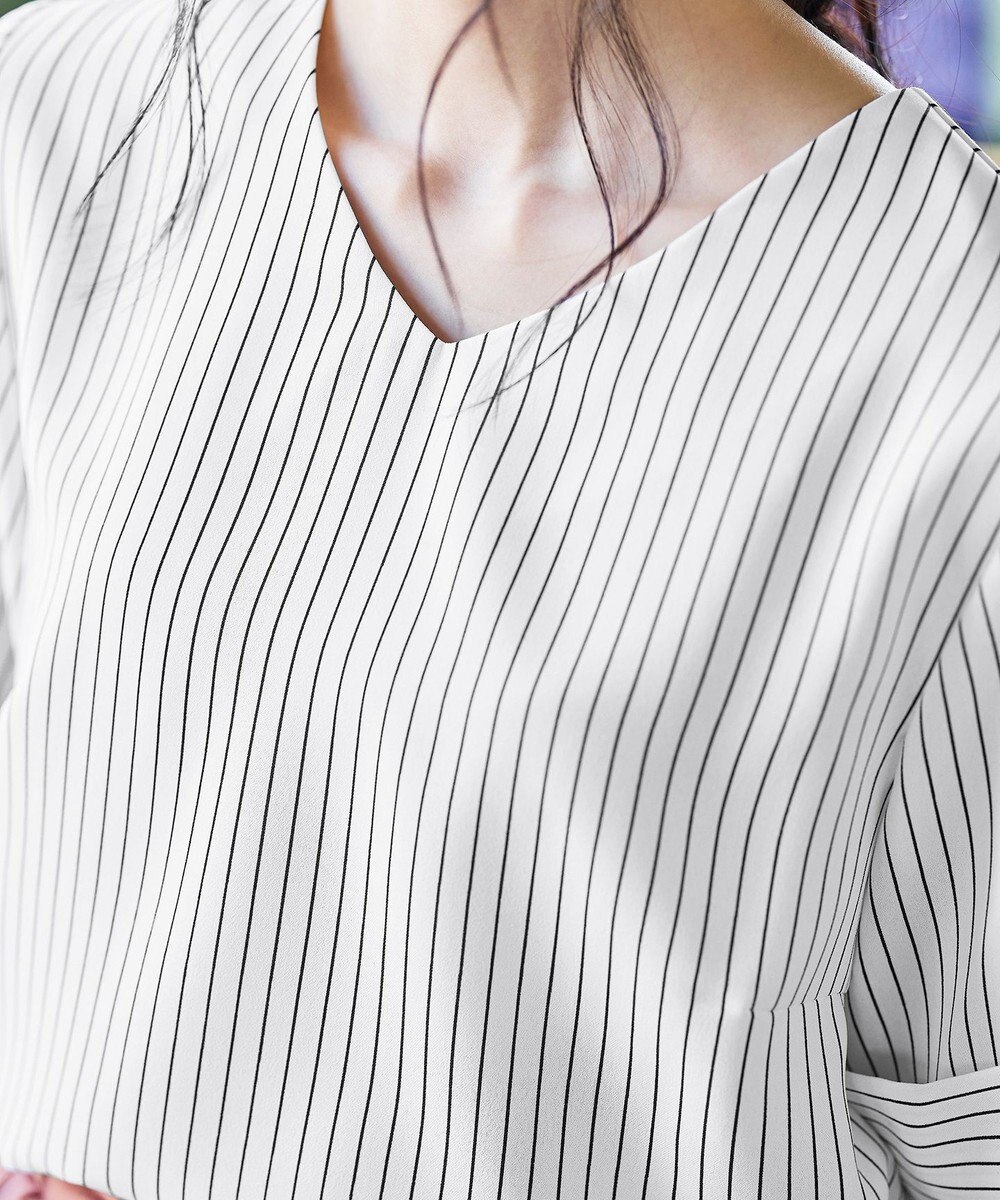 Tiaclasse L 【洗える】ゆったりシルエットの幅広カフスブラウス 