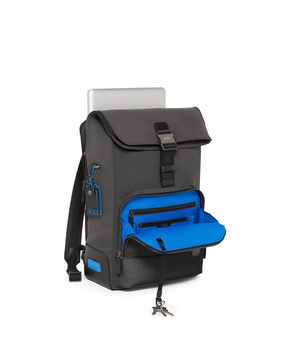 TUMI メンズ  TUMI HARRISON 「オズボーン」ロール・トップ・バックパック 