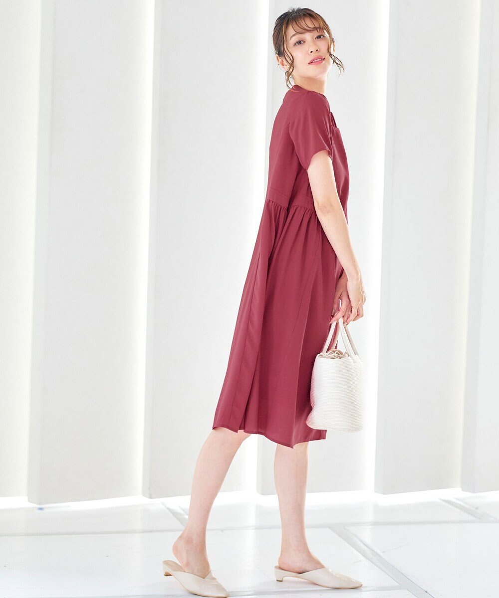 Tiaclasse 【洗える】サイド切替ワンピース 