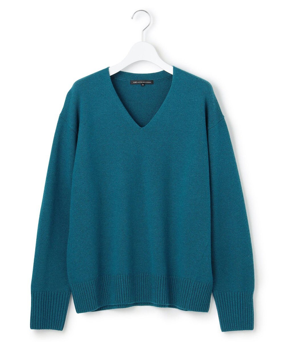 23区 【見上愛さんコラボカラー/VERY掲載】カシミヤブレンド Vネック ニット 