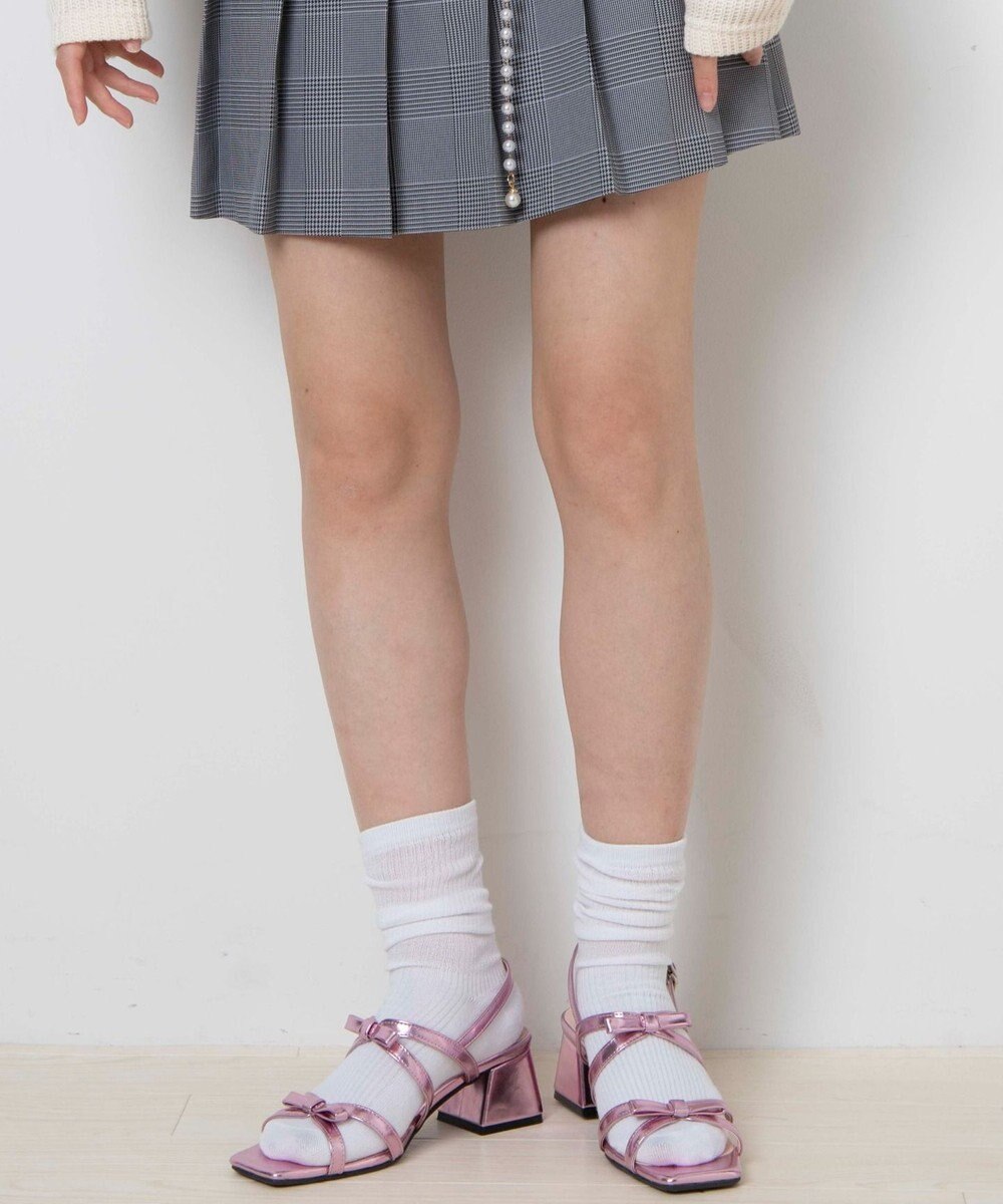 WEGO リボンヒールサンダル 