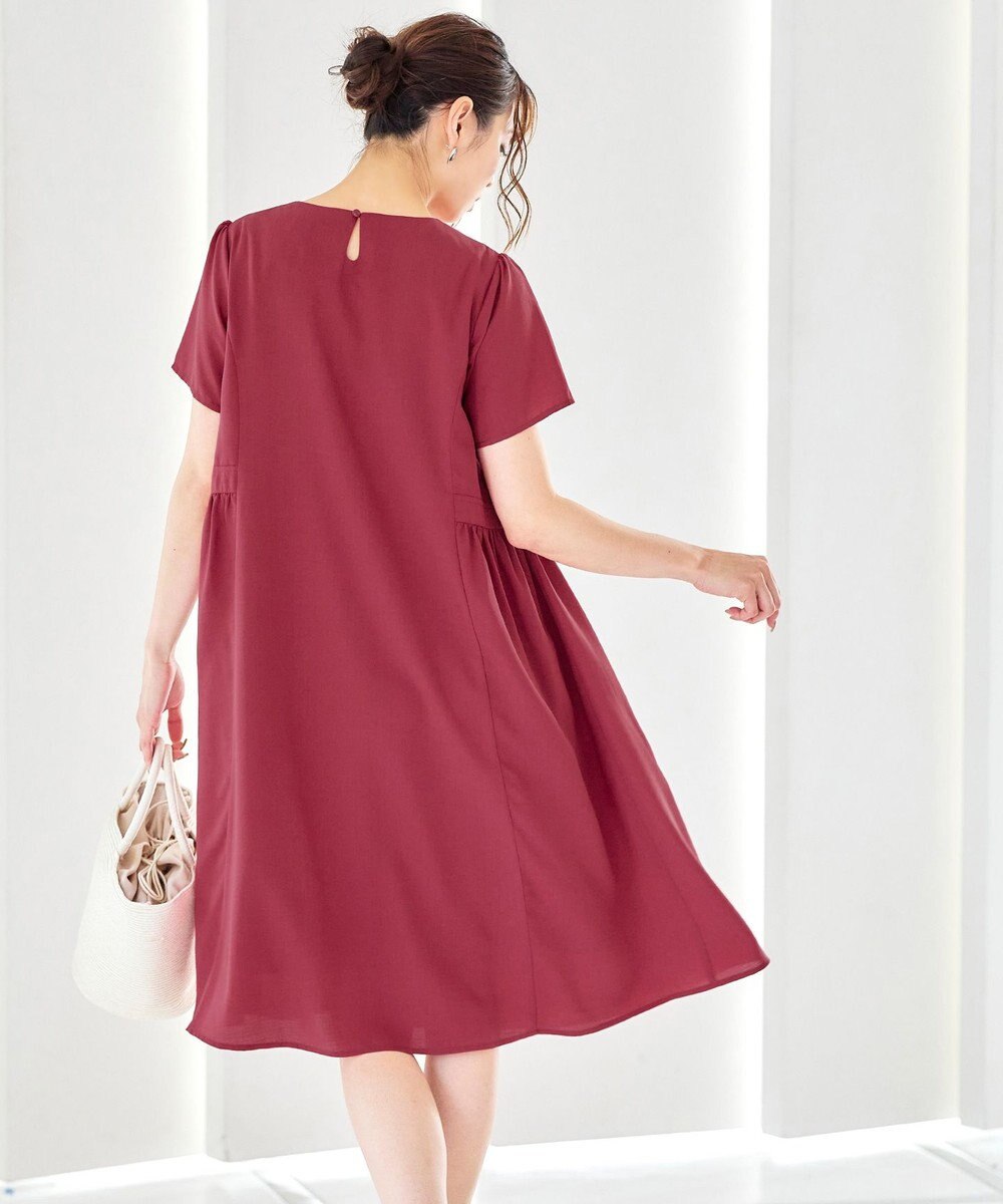 Tiaclasse 【洗える】サイド切替ワンピース 