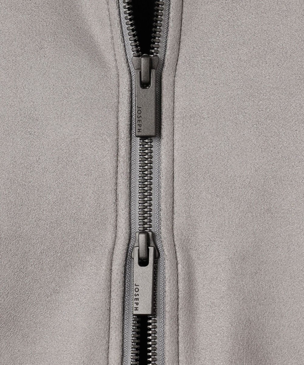 JOSEPH HOMME 【ストレッチ】レザーライクジャージーニットブロック　ZIP UPブルゾン 