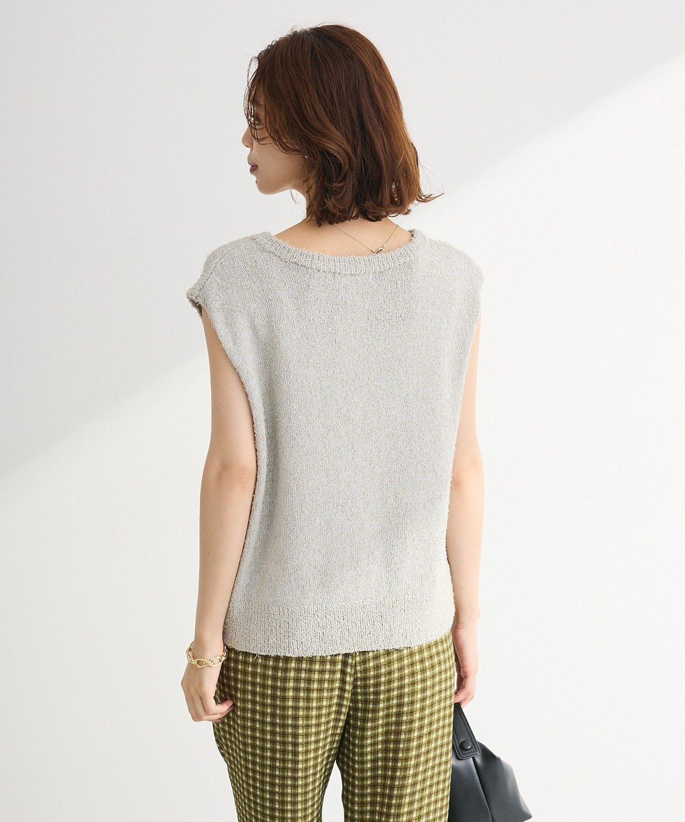 Green Parks ツィード風金釦ニットベスト 