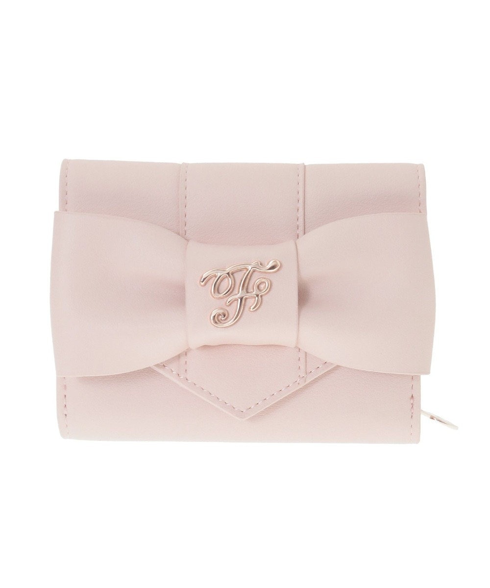 Maison de FLEUR ピンクベルトリボンミニウォレット 