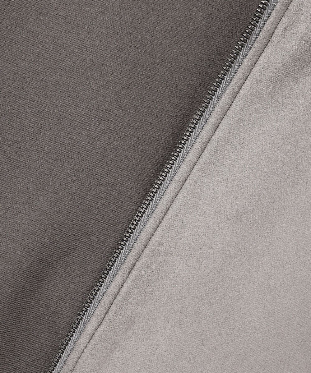 JOSEPH HOMME 【ストレッチ】レザーライクジャージーニットブロック　ZIP UPブルゾン 