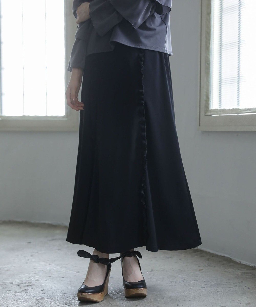 Green Parks ■ＥＳＣＡＲ　フロントフリルフレアスカート 