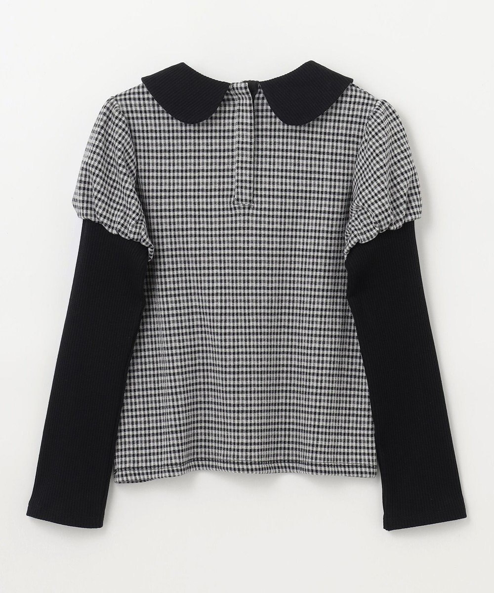 組曲 KIDS 【150-160㎝】チェックジャガード トレーナー 