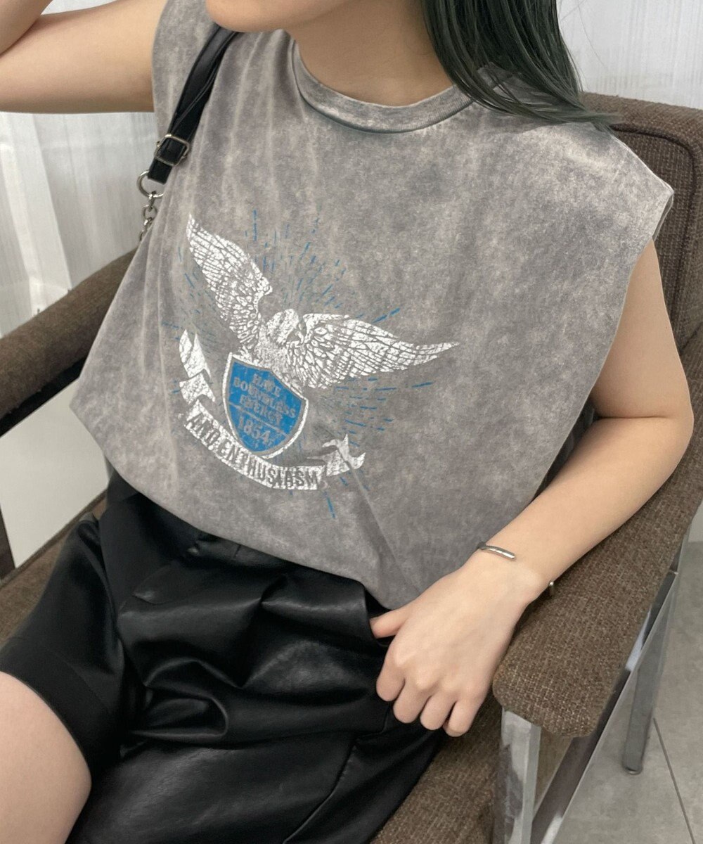 WEGO ヴィンテージウォッシュタックノースリーブT 