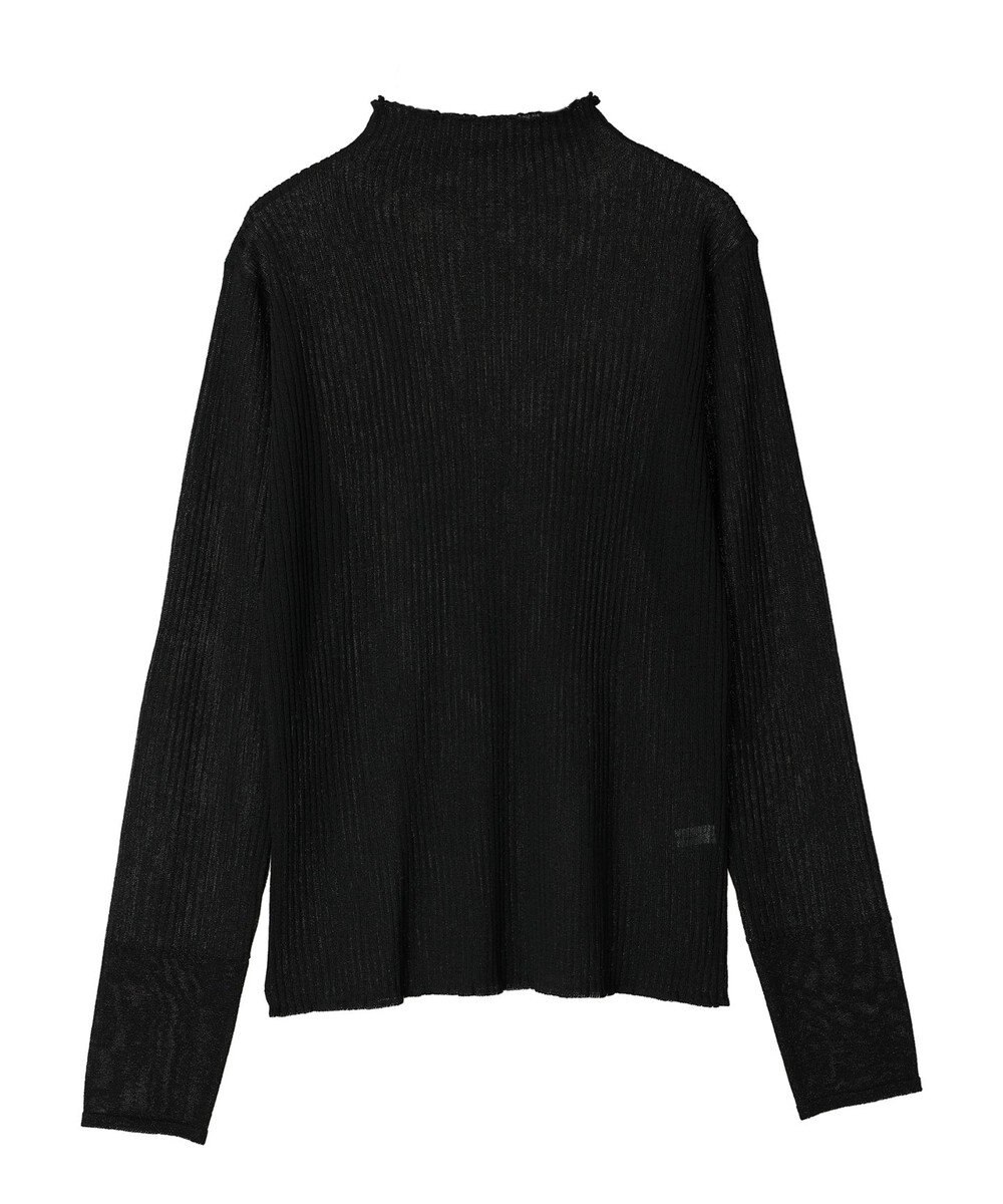 Green Parks AnriettMusee ラメ切替スリーブリブシアーニット 