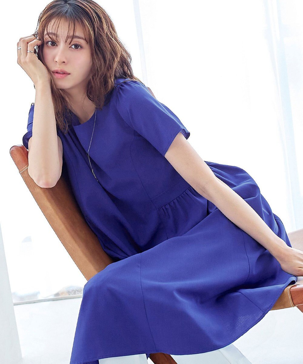 Tiaclasse 【洗える】サイド切替ワンピース 