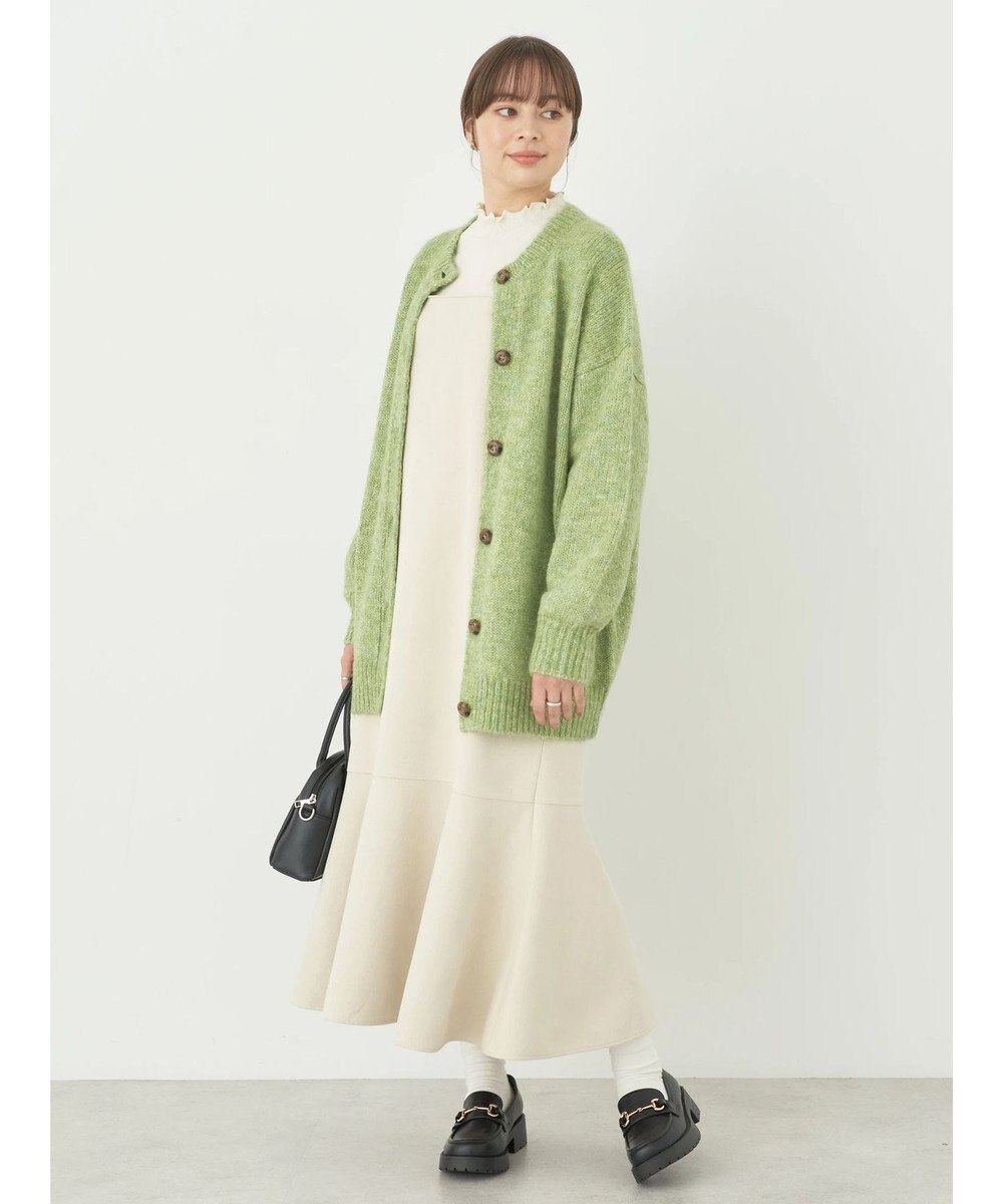 earth music&ecology ファンシーヤーンメランジカーディガン 