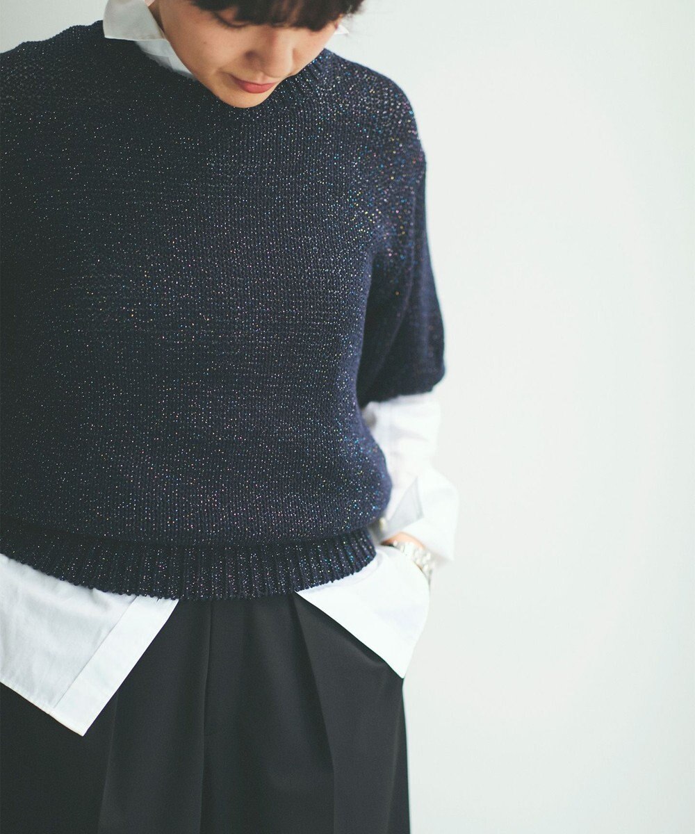 23区 【洗える】ルレックスバルキー ラメニット 