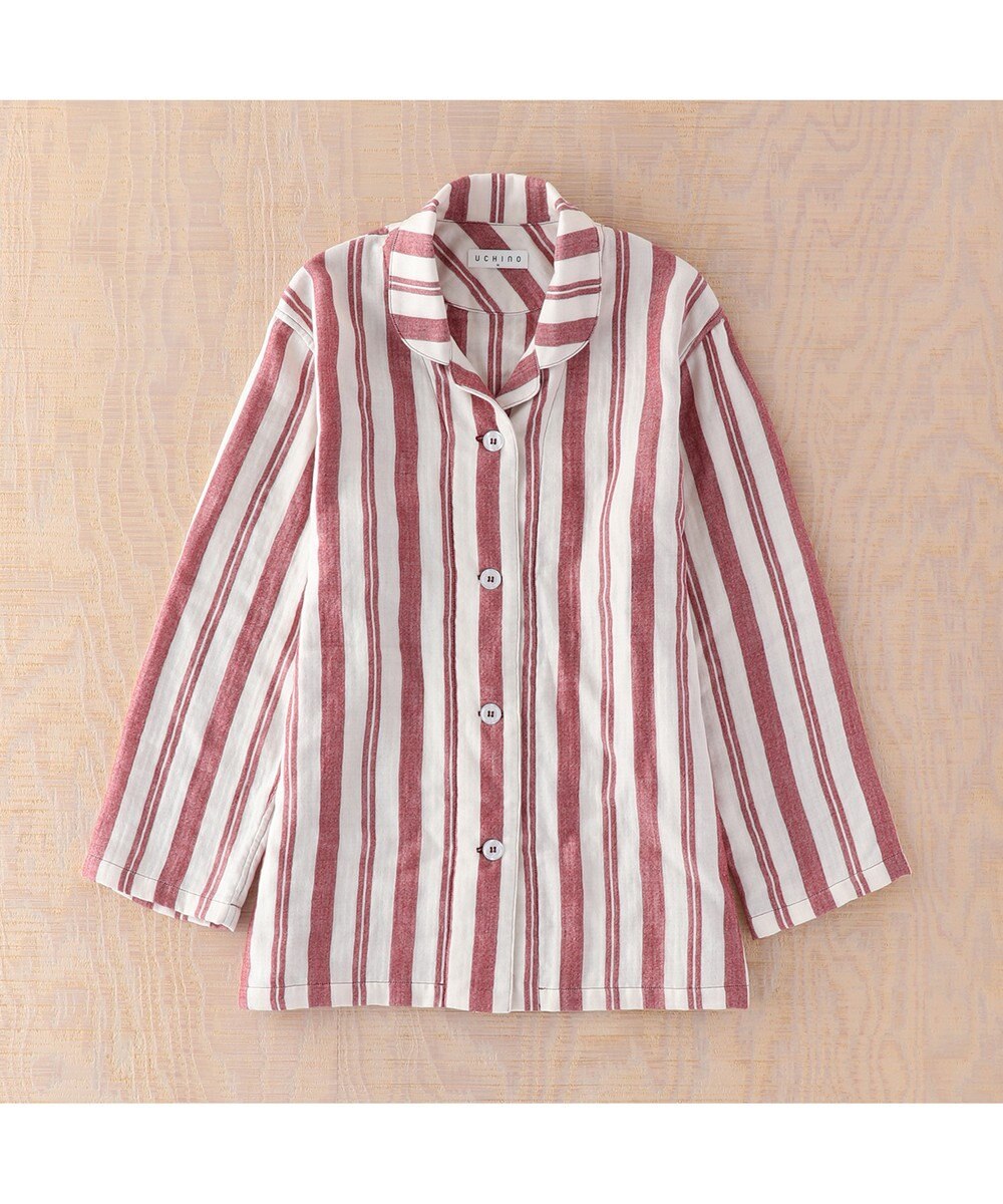 UCHINO マシュマロガーゼシックシンストライプレディスパジャマ 