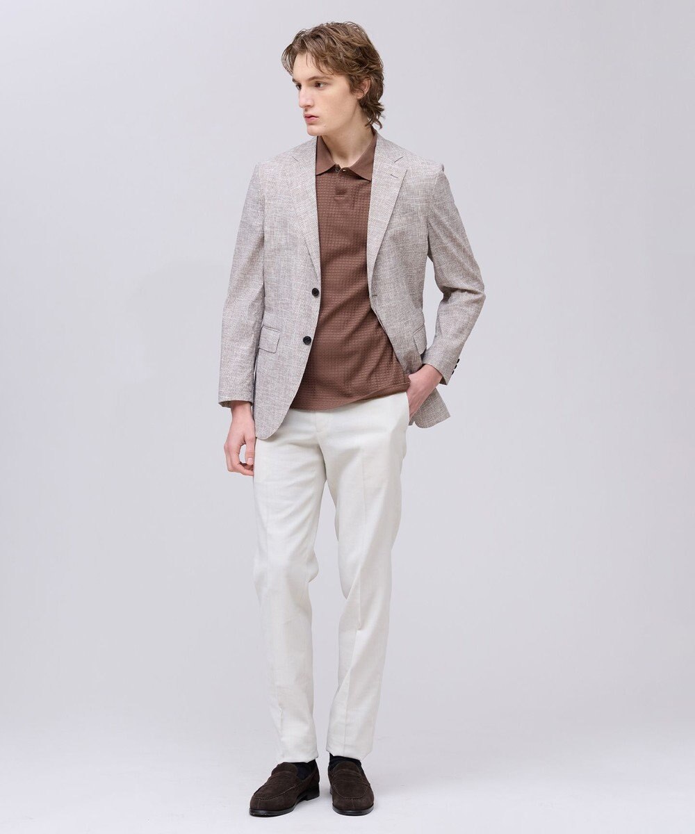 J.PRESS MEN 新色【MECHANICAL】【超軽量 / 清涼感 / 洗える】 ハイパワーストレッチ リネンルックジャケット_26年モデル 