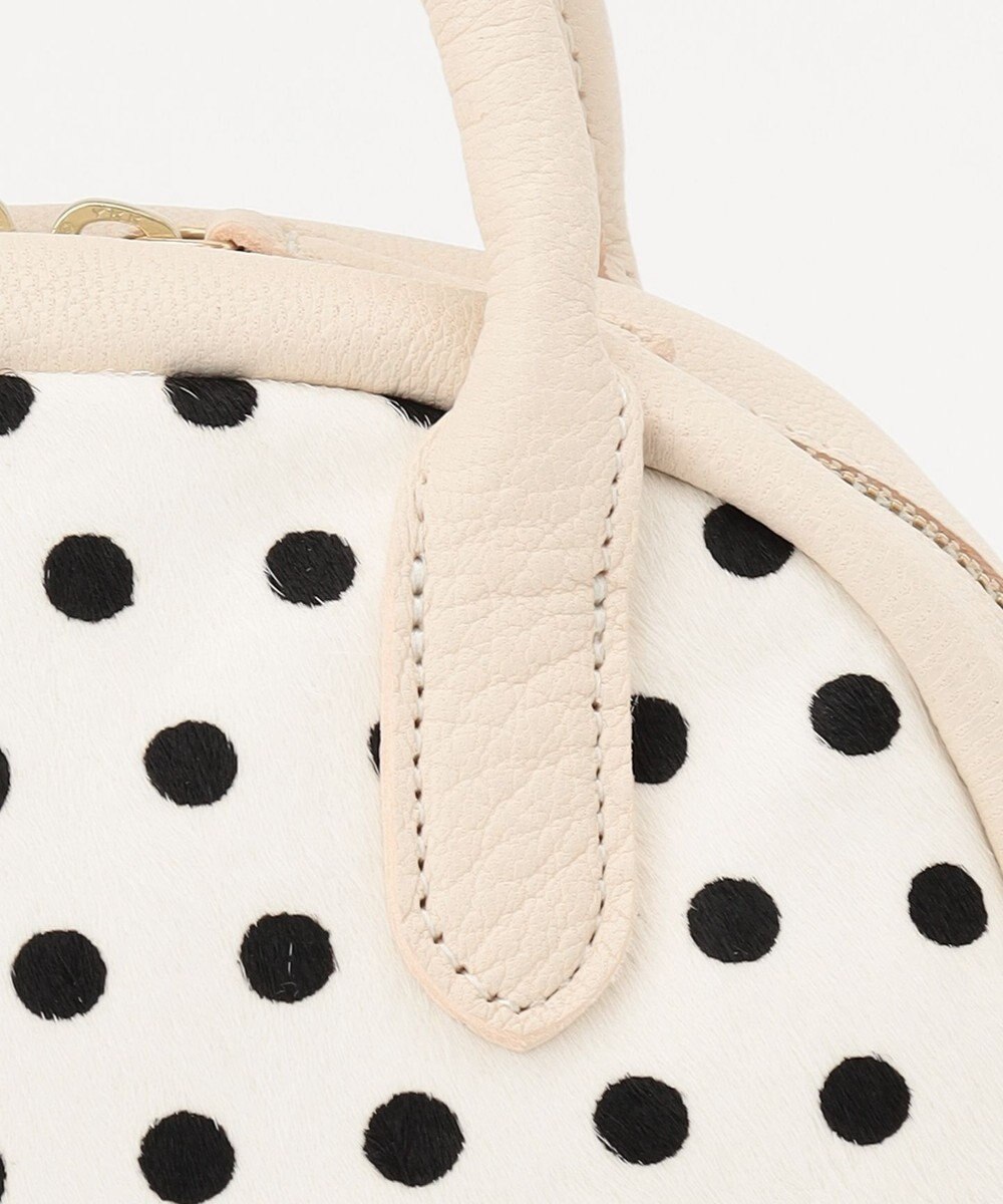 UNBILLION perche 牛革ハラコタイプ×ゴートハーフムーン2wayボストン 