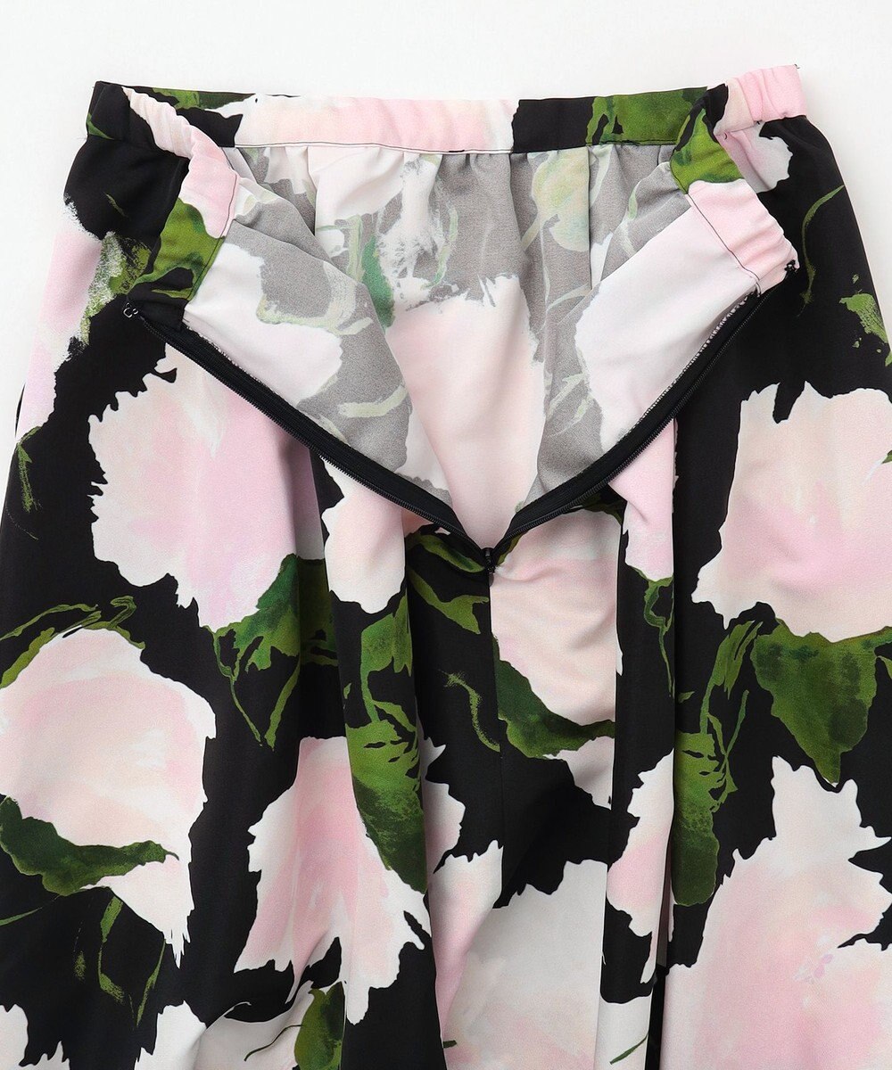 GRACE CONTINENTAL グログランボタニカルスカート 