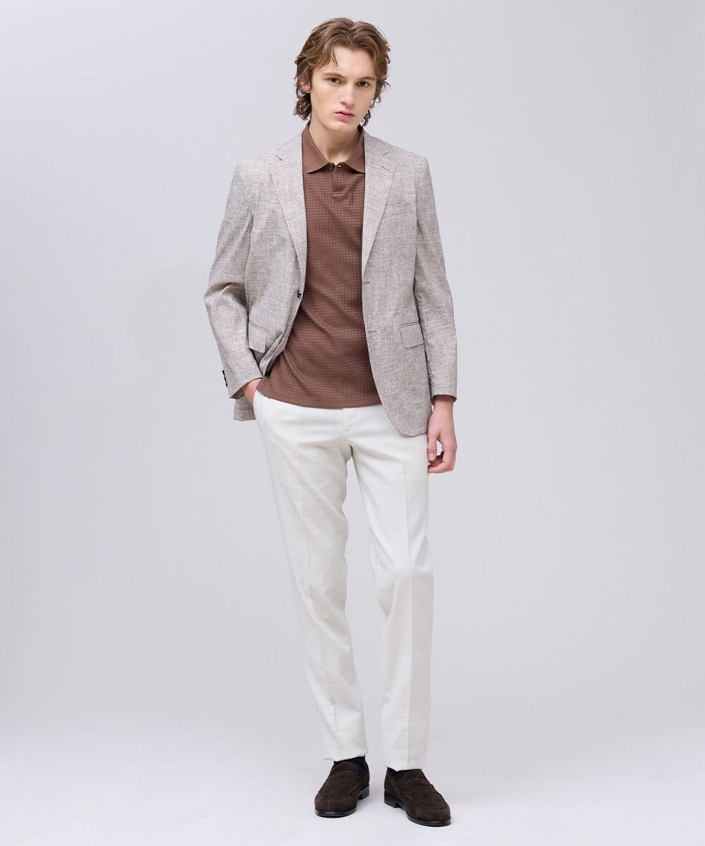 J.PRESS MEN 新色【MECHANICAL】【超軽量 / 清涼感 / 洗える】 ハイパワーストレッチ リネンルックジャケット_26年モデル 