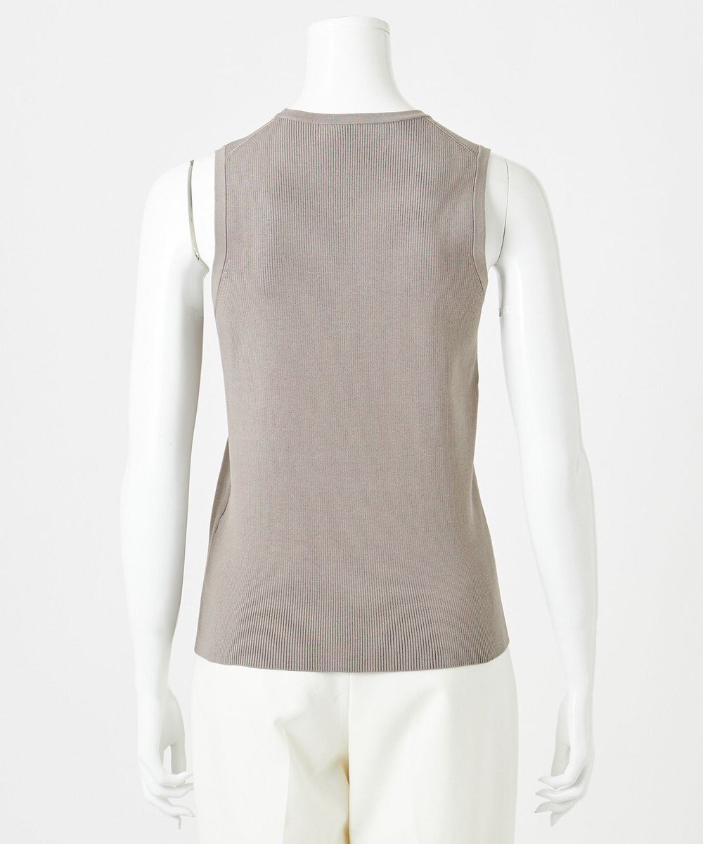 23区 S 【エステータ】コットンシルク ノースリーブニット 