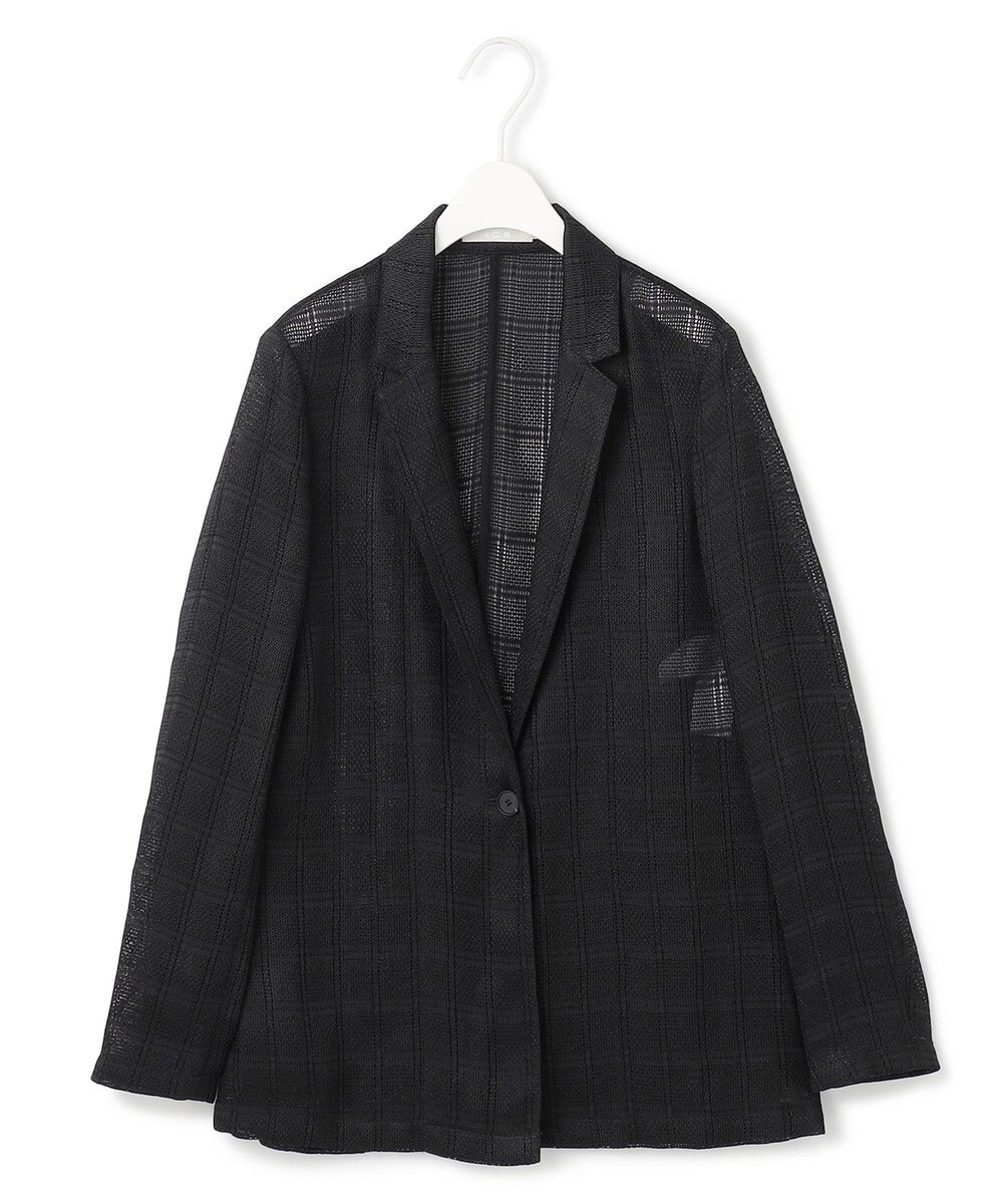 ICB スクエアチェックレノクロス レースジャケット 