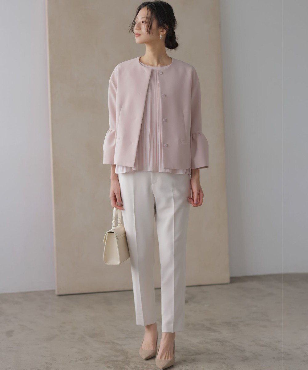 組曲 S 【WEB限定】ジョーゼットシフォンプリーツ ブラウス 