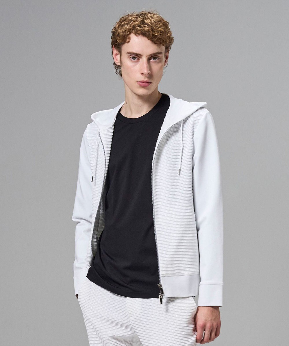 JOSEPH HOMME 【オリジナル素材 】ライトタックジャージー   ジップアップフーディー 