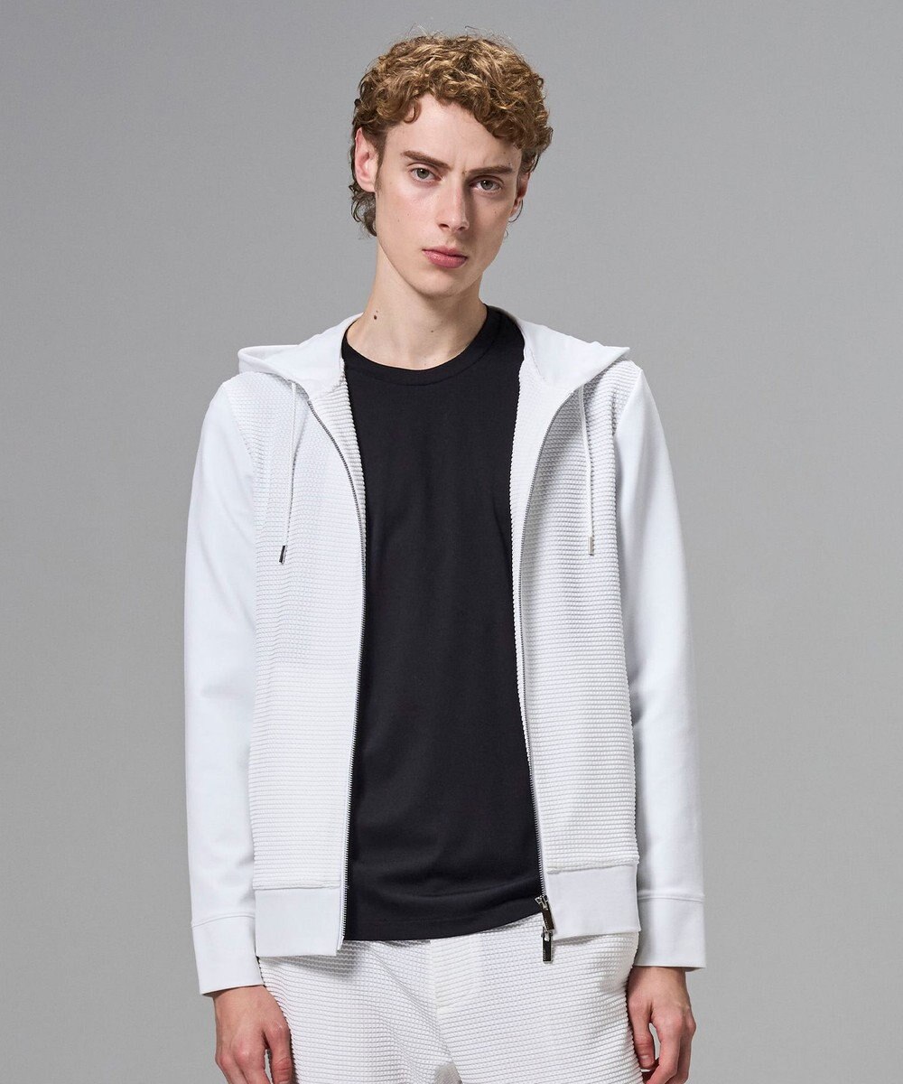 JOSEPH HOMME 【オリジナル素材 】ライトタックジャージー   ジップアップフーディー 