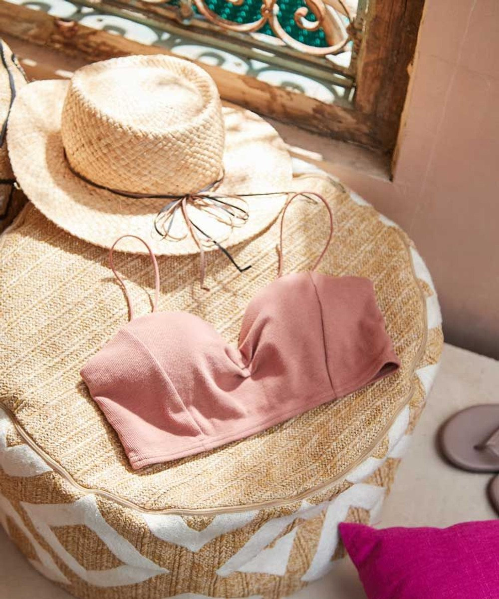 San-ai Resort（三愛水着楽園） 【楽旅ブラ】リブニットチューブブラ【northerly】 