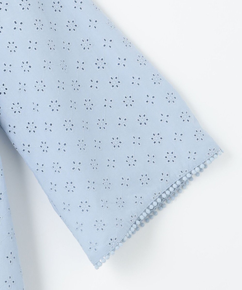 組曲 【WEB限定カラーあり】エンブロイダリーレース フレアスリーブブラウス 