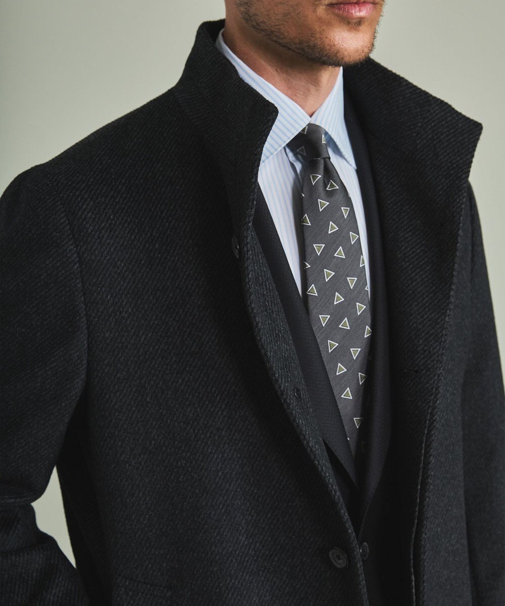 GOTAIRIKU アンゴラビーバー スタンドカラーコート 