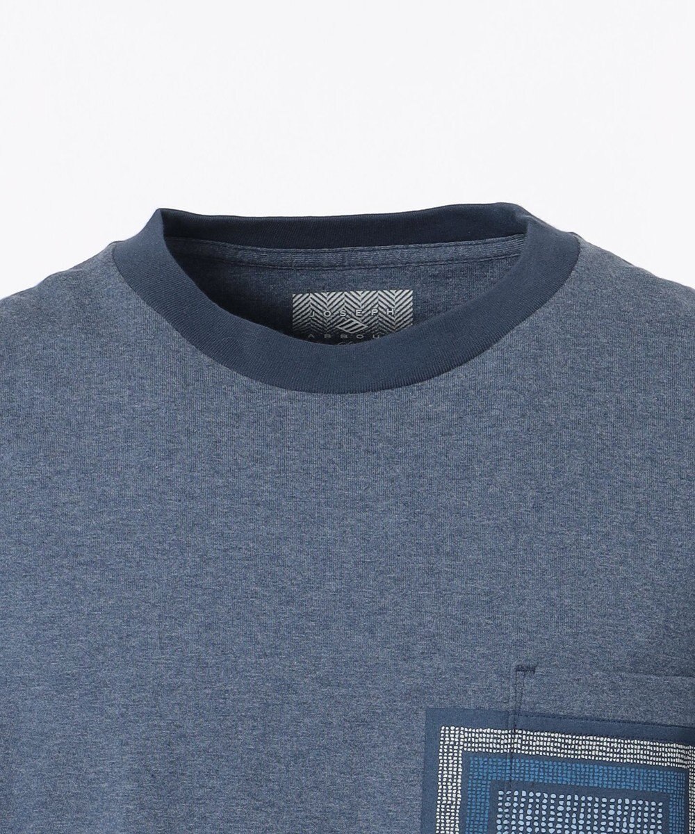 JOSEPH ABBOUD MOUNTAIN 【SPACE】OG綿スクエアドットプリント ポケTシャツ 