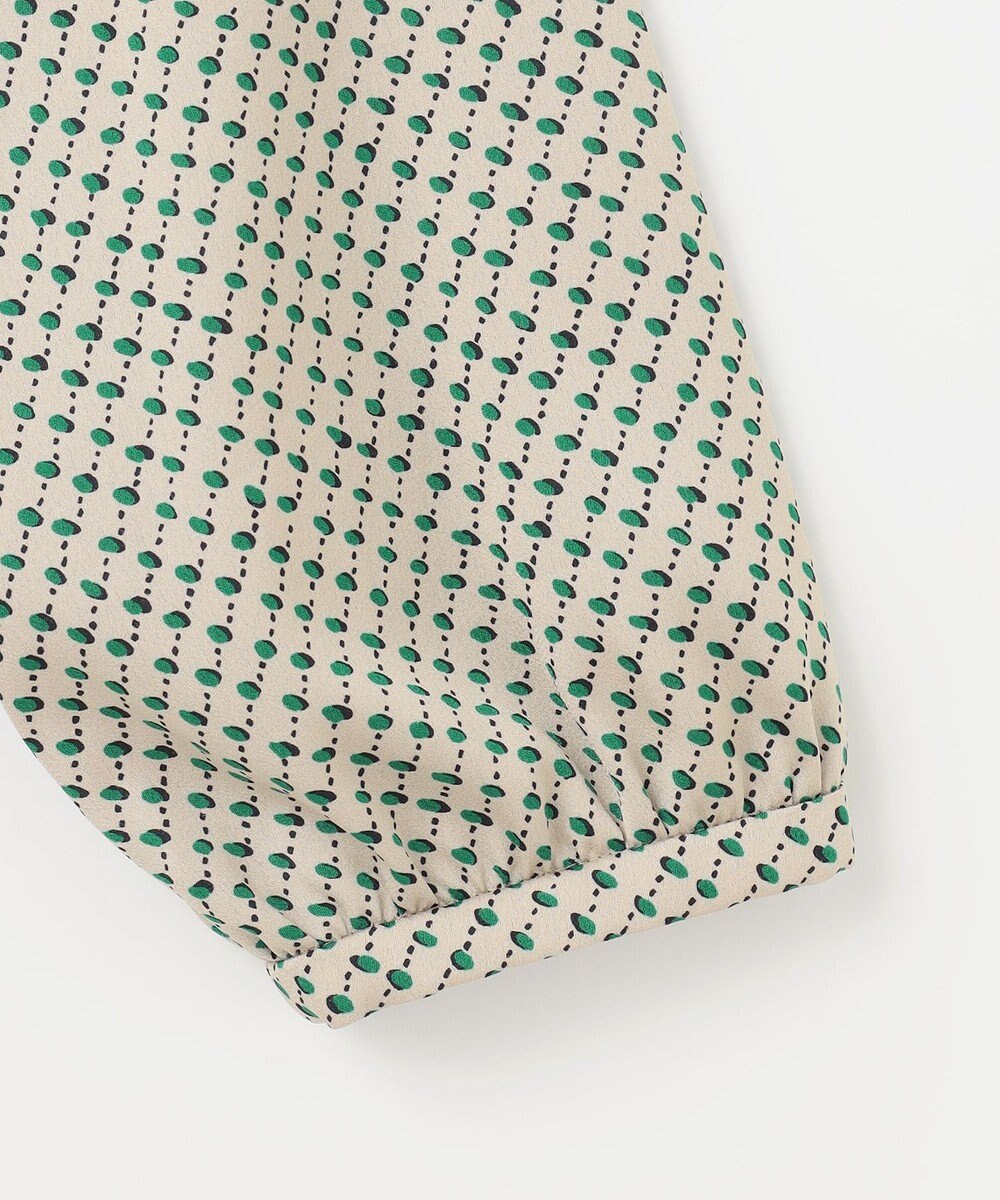 自由区 L 【カタログ掲載・セットアップ対応・洗える】サテンアムンゼンバンドカラー ブラウス 