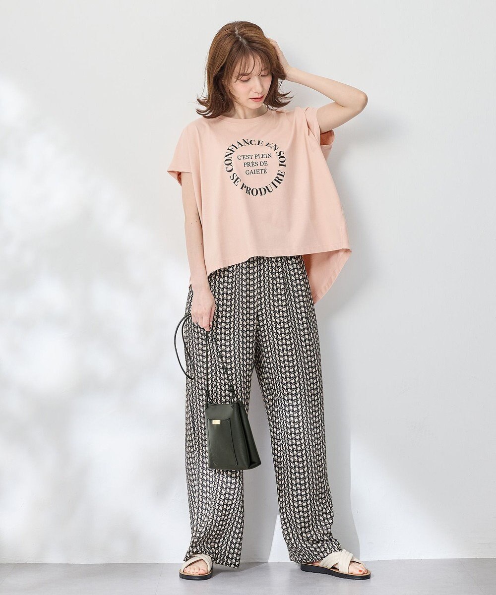 ANY フレンチスリーブロゴTシャツ 