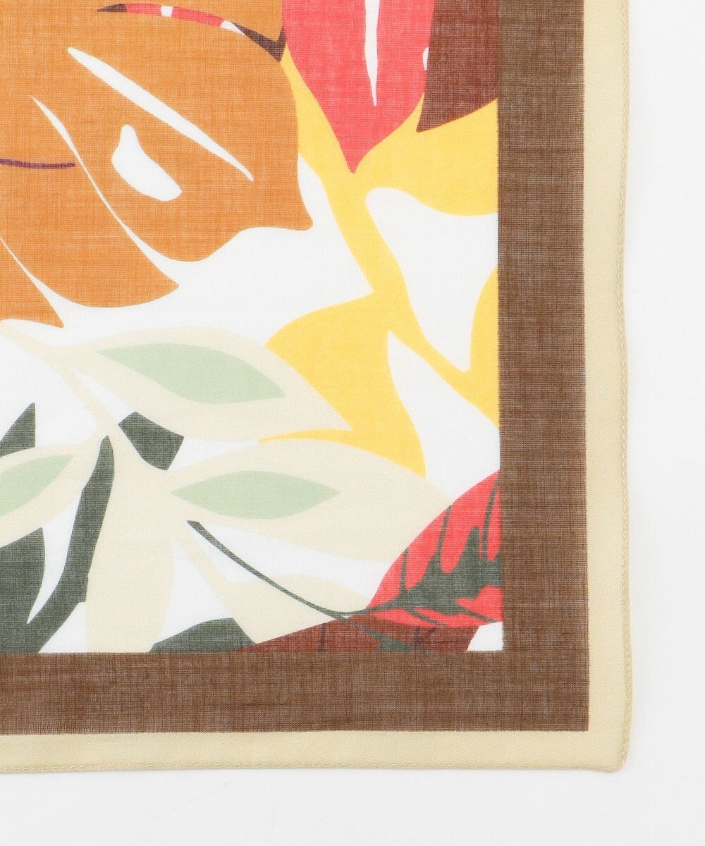 JOSEPH ABBOUD 【FRANCO BASSI】リーフモチーフ スカーフ チーフ 