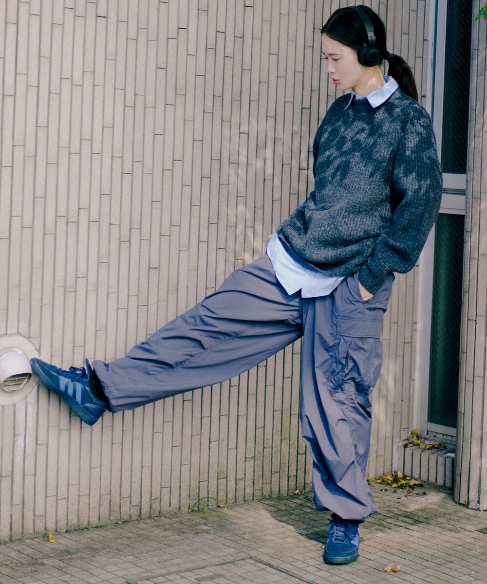 UNFILO MENS ヘアリー クルーネックニット 