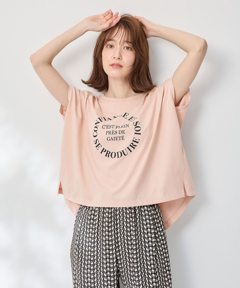 ANY フレンチスリーブロゴTシャツ 