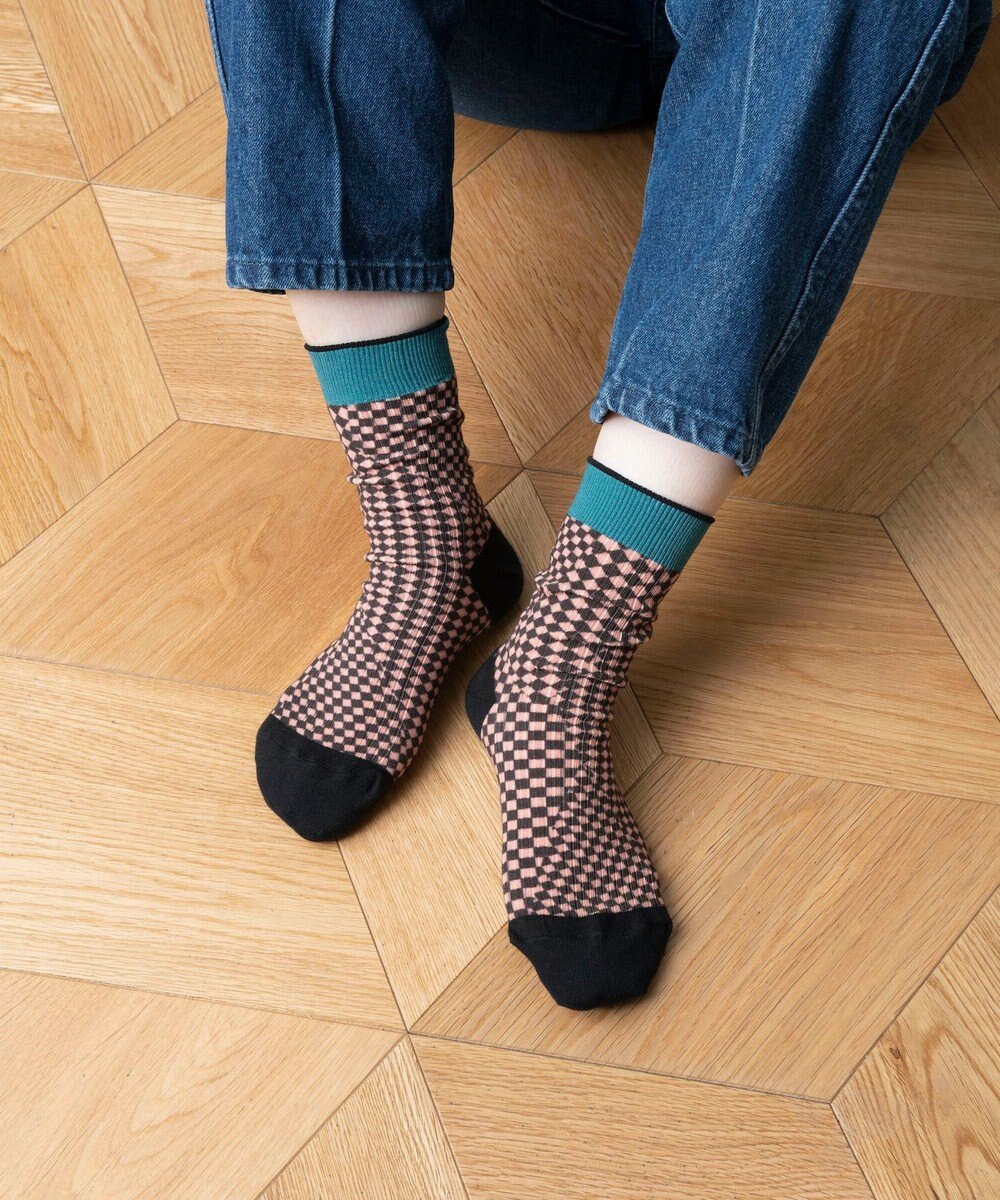 TRICOTE CHACKERD LINK SOCKS／チェッカードリンクソックス 