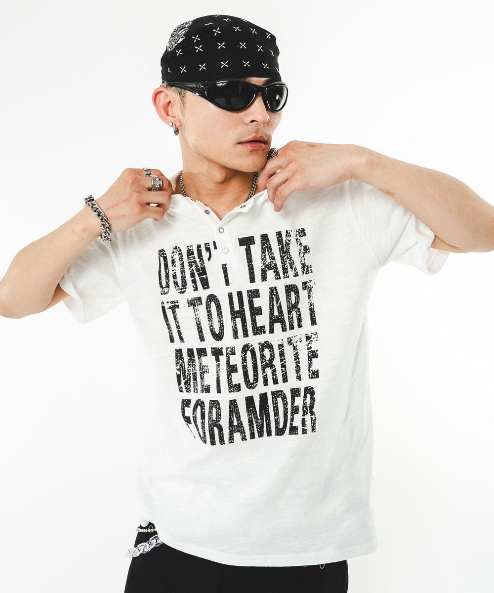 WEGO 【ユニセックス着用ITEM】ビッグロゴスラブヘンリーネックT（SS） 