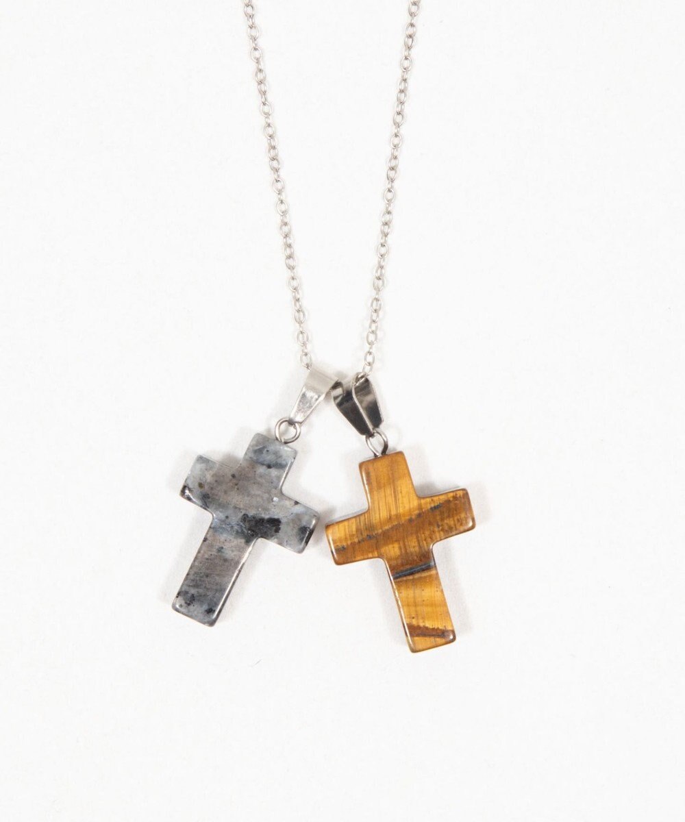 WEGO L2Pクロスパールレイヤードネックレス 