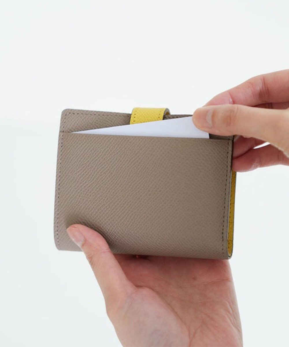 Atelier nuu 日本製 本革 バイカラーnoble 二つ折れウォレット 