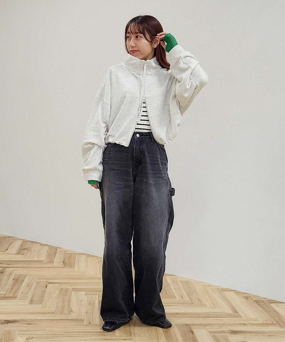 CRAFT STANDARD BOUTIQUE 【WEB限定】裏毛ダブルジップショートスウェット/24AW 