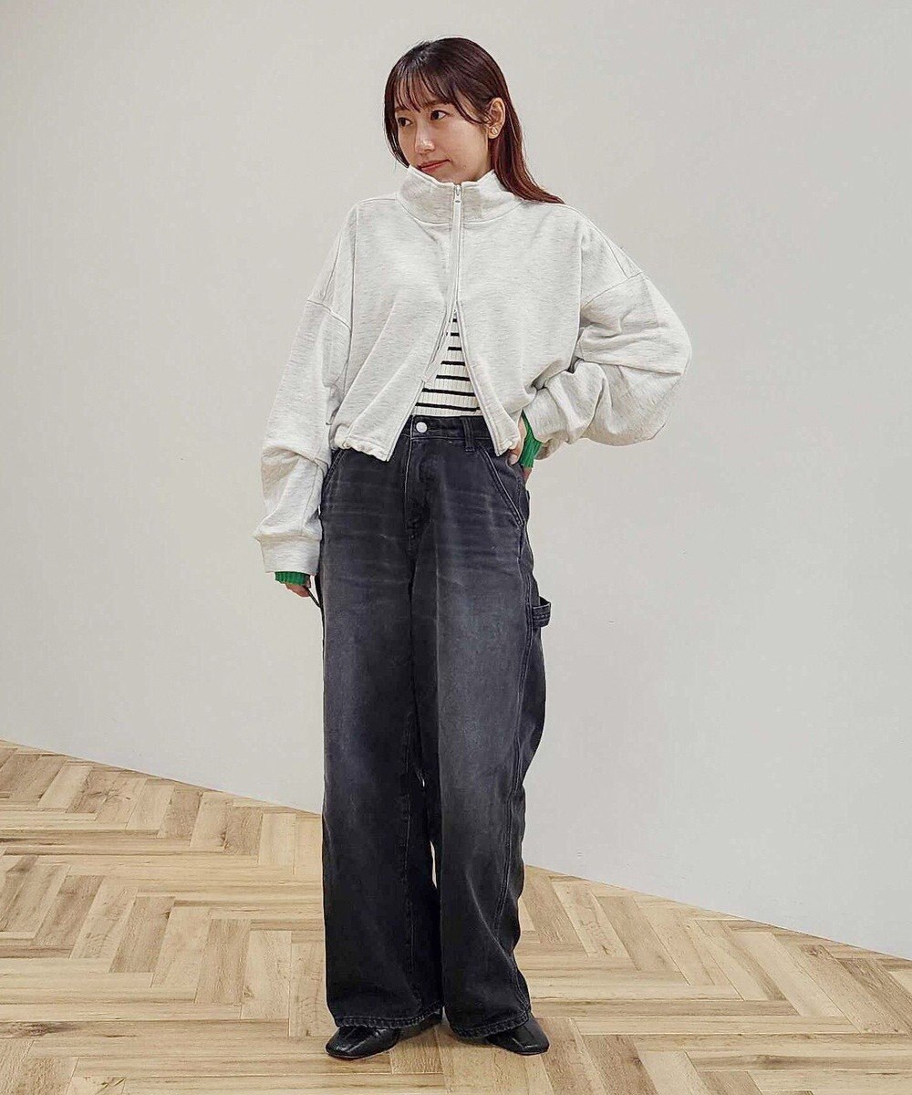 CRAFT STANDARD BOUTIQUE 【WEB限定】裏毛ダブルジップショートスウェット/24AW 