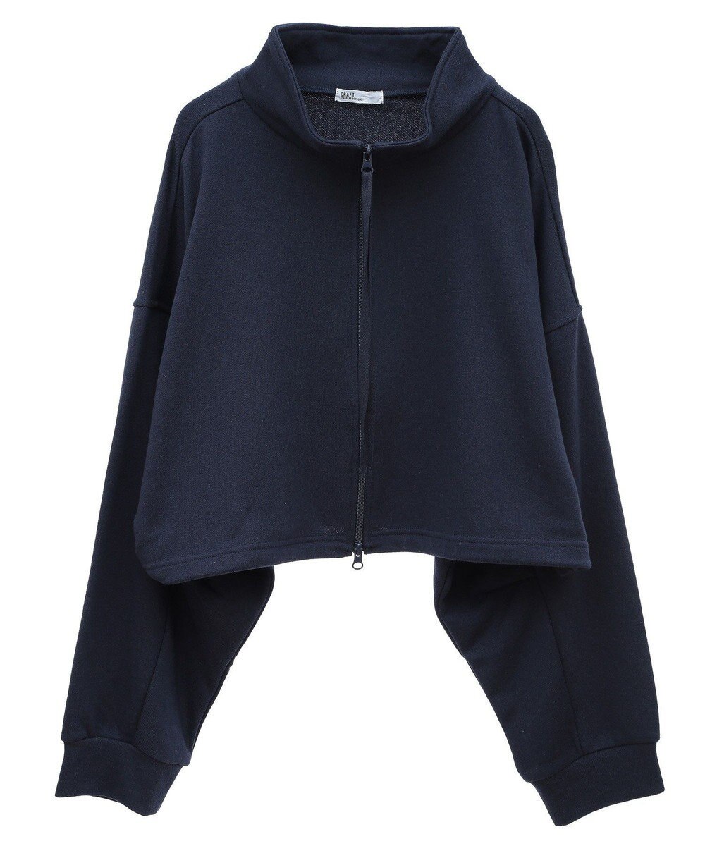CRAFT STANDARD BOUTIQUE 【WEB限定】裏毛ダブルジップショートスウェット/24AW 